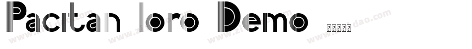 Pacitan loro Demo字体转换